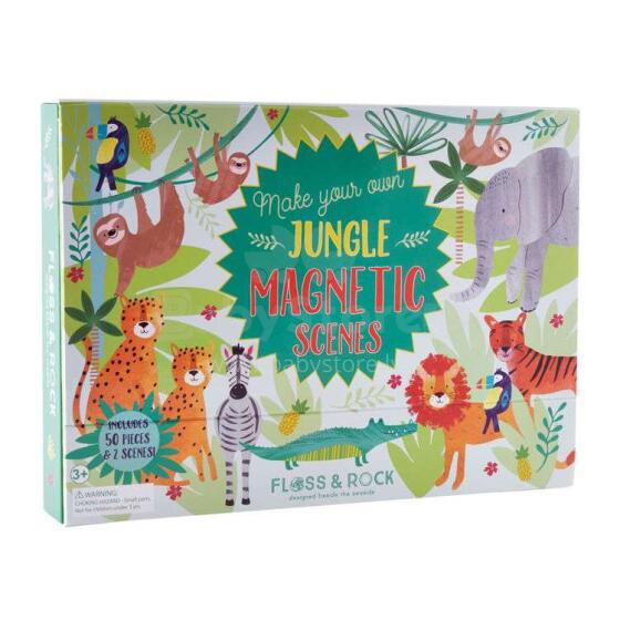 Floss&Rock Zuja Art.39P3509 Magnetic Play Scenes - Jungle