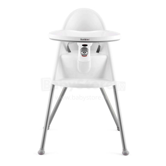 Aukšta kėdė „Babybjorn“, 067221, balta / pilka kėdutė
