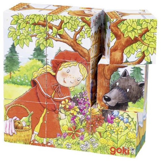 Goki Fairy Tale Art.57542  Cube puzzle