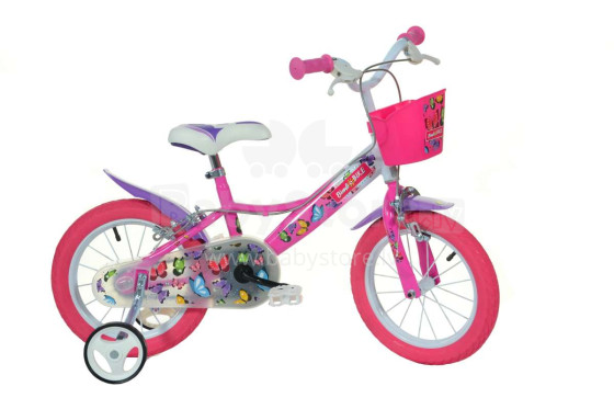 „Bike Fun MTB 16 Girl Butterfly 1 Speed Art.58946“ vaikiškas dviratis (dviratis)