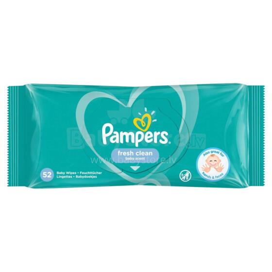 Pampers Fresh Clean Art.P04H176 drėgnos servetėlės, 52 vnt