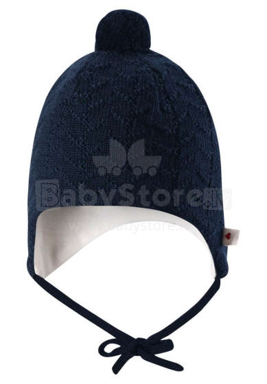 Reima Lintu Art.518385-6980 Megztinė kūdikių kepurė iš 100% merinosų vilnos (Matmenys: 34-42 cm)