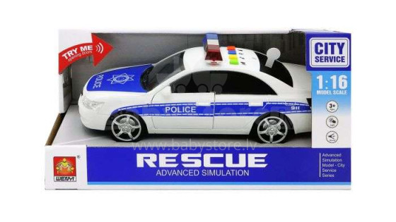 Gerardo˙s Toys Art.41778 Police car with light and sound