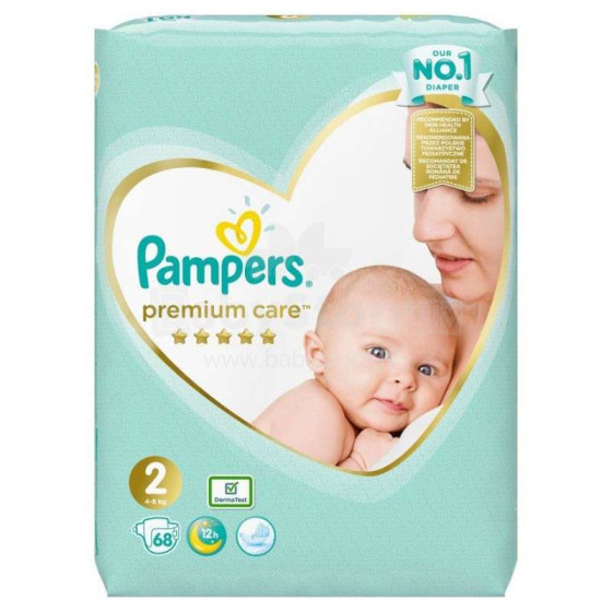 Pampers Premium Care Art.P04G992 Diapers S2 size,4-8kg,68 pcs.