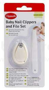 Clippasafe CLI 33/3 Baby manicure set: nail file,  clippers