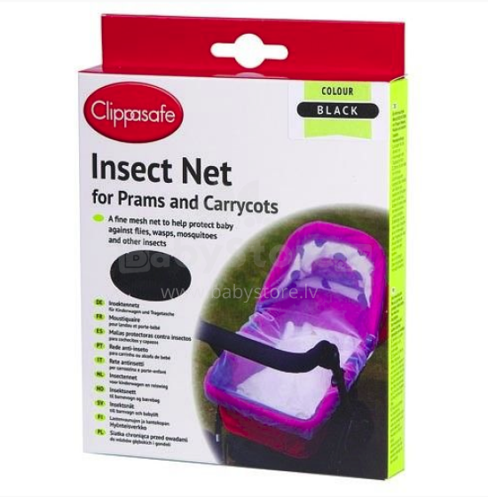 Clippasafe Art.CLI 190/2 BLACK Universalus tinklelis nuo uodų