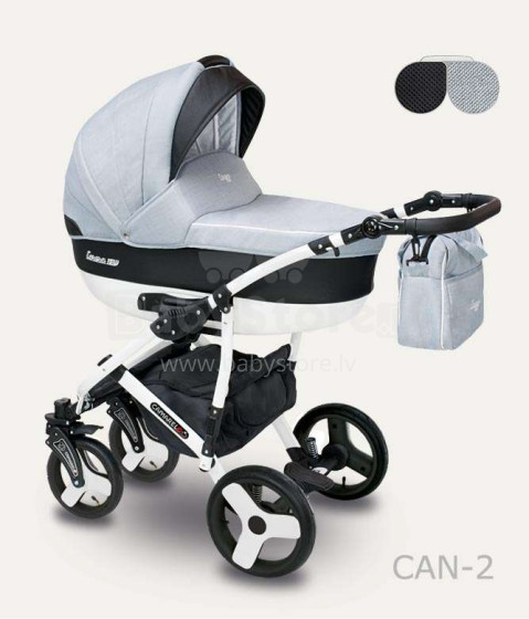 „Camarelo Carera Art.CAN-2“ universalus vaikiškas vežimėlis