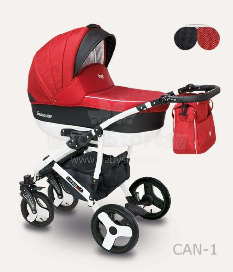 „Camarelo Carera Art.CAN-1“ universalus vaikų vežimėlis 2 viename