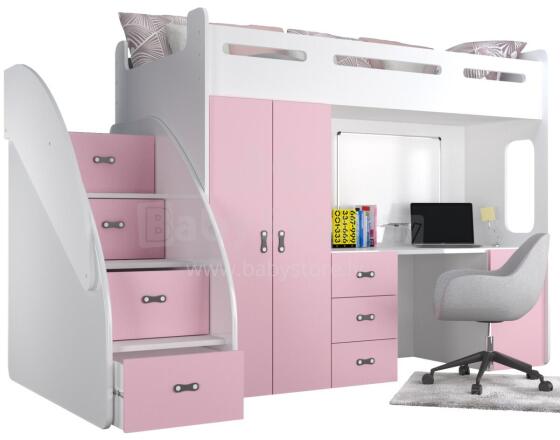 AJK Zuzia Plus Art.65548 Pink Vaikiškas modulinis baldų komplektas