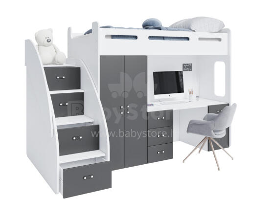 AJK Zuzia Plus Art.65551 Grey Vaikiškas modulinis baldų komplektas