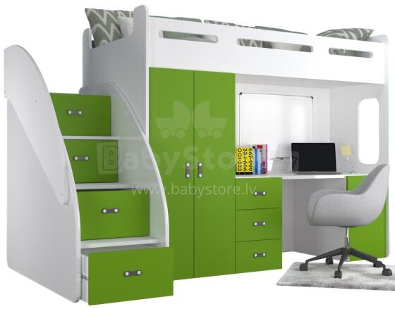 AJK Zuzia Plus Art.65575 Green Vaikiškas modulinis baldų komplektas