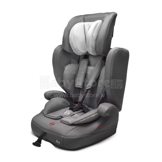 „KinderKraft Go Grey“ menas. 67252 Aukštos kokybės vaikiška automobilinė kėdutė 9-36 kg (I-II-III)