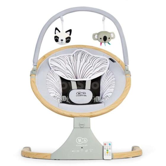 „KinderKraft Lumi Wooden Art.KBLUMI00GRY0000 supamoji kėdė