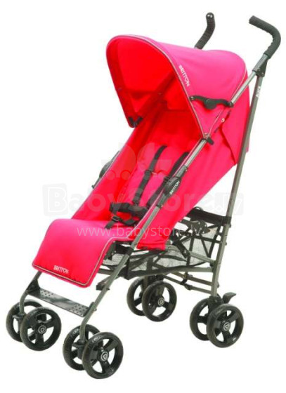 „Britton Aura Art.B2440“ raudono vaikščiojančio skėčio vežimėlis (vežimėlis)