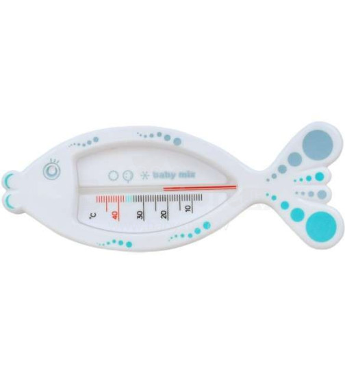 BabyMix Art.DB19133 White  Bath Thermometer