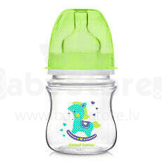„Canpol Babies 35/205“ plastikinis butelis 120 ml 3-6 m + be BPA, su silikoninėmis čiulptukais