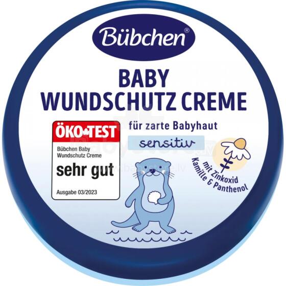 Bubchen Zink Cream Art.70314 Apsauginis kremas vaikų žaizdoms su cinko oksidu, ramunėlėmis ir pantenoliu, 150 ml