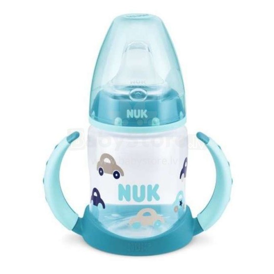 Nuk First Choice  CAR  Art.SD87  Бутылочка-поильник  с насадкой для питья с силиконовой соской с 6-18 мес. 150 мл.