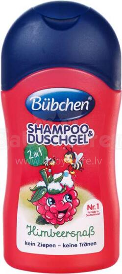 Bubchen Art.TL15 šampūnas ir dušo putos su aviečių skoniu 50ml