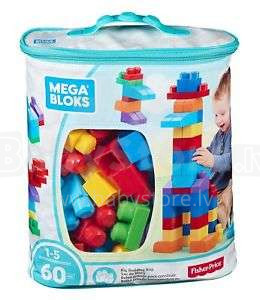 Mega Bloks First Builders Art.DCH55 Набор конструктора в пакете, 60 дет