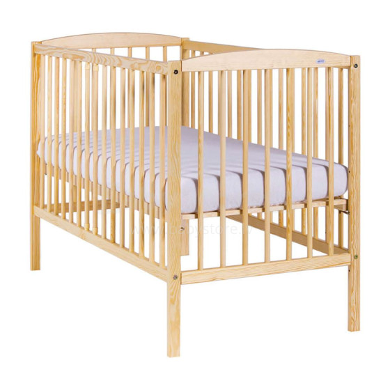 „Drewex Cuba II“ 7099 str. Natūrali vaikų medinė lova 120x60cm