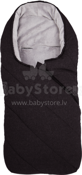 Fillikid Art.3029-96 „Eskimo Big Dark Grey Melange“ kūdikių miegmaišis vaikams žieminis šiltas miegmaišis 95х45 cm