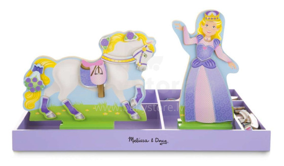 „Melissa & Doug Magnetic Dress Up Princess & Pony“. 19281 m. Magnetinių drabužių rinkinys