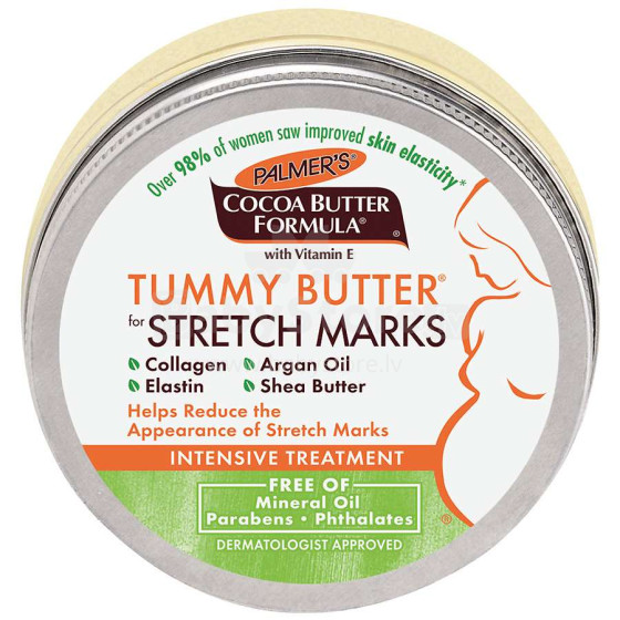 Palmer's Tummy Butter For Stretch Marks Art.72087 Masāžas sviests vēderam, 125gr