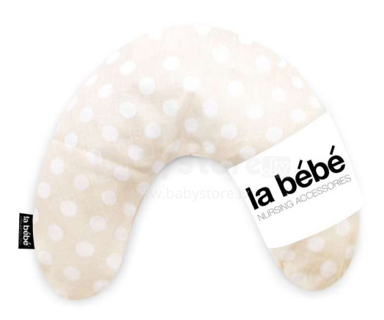 „La Bebe ™ Mimi“ slaugos baltinių pagalvė, 722678 taškų atrama pasagos pagalvėlei 19x46cm, skirta kelionėms