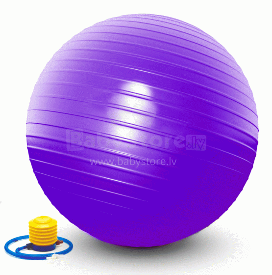Frogeez™ Gymnastic Fitball  Art.L20076 Lilac Fitnesa, Jogas, Vingrošanas, ģimnastikas bumba, 75сm