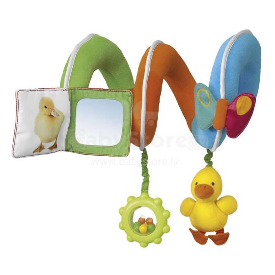 CHICCO 13343 str. Žaislas vežimėliui, spiralinis - antis