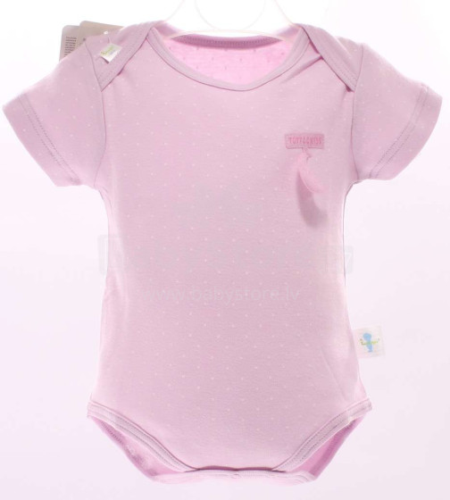ToffeeKids Art.458512 kūdikių bodis trumpomis rankovėmis Tamsiai rožinė