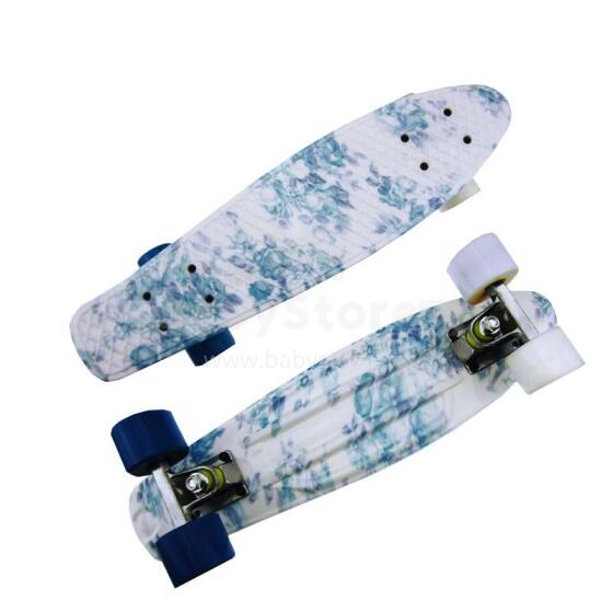 „Meteor® Penny Board“ 22608 „Flowers“ vaikų riedlentė