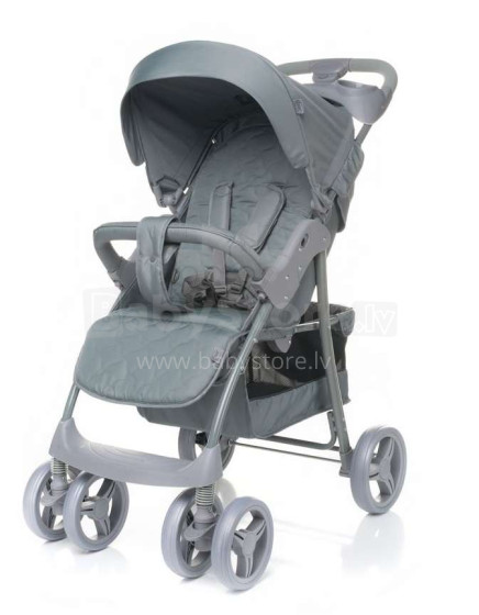 4 kūdikis '18 Guido plk. Pilka vaikščiojimo / sportinių skėčių tipo vežimėlis