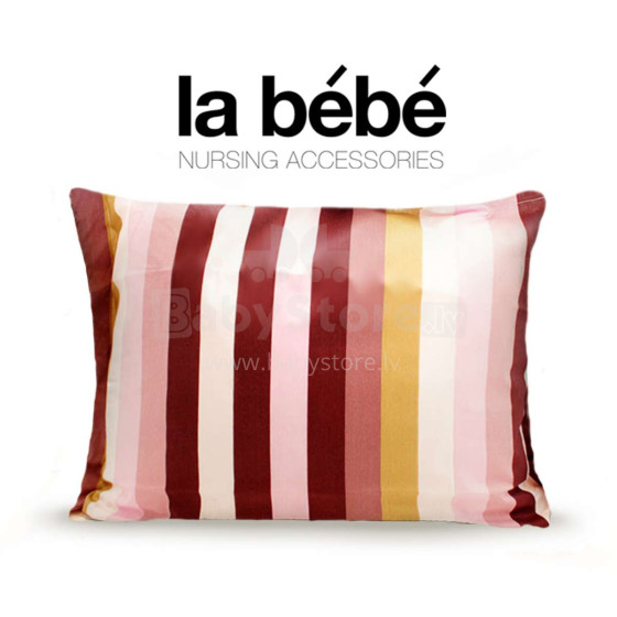 La Bebe Cotton Stripes Art.73391 Гречневая подушка с хлопковой наволочкой и кантом 60x40см