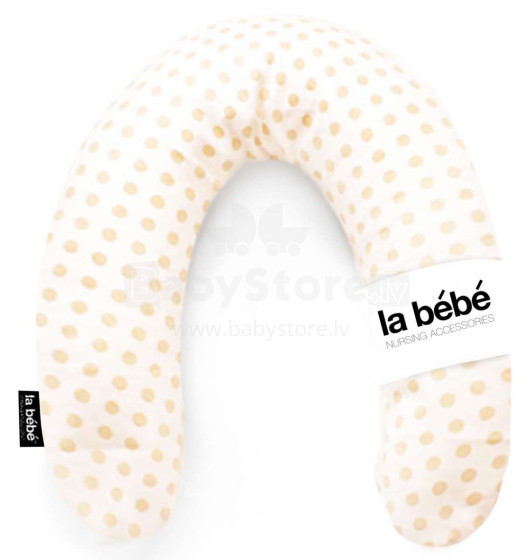 La Bebe™ Rich Cotton Nursing Maternity Pillow Art.73392 Dots Подковка для сна/кормления малыша, 30x104 cm