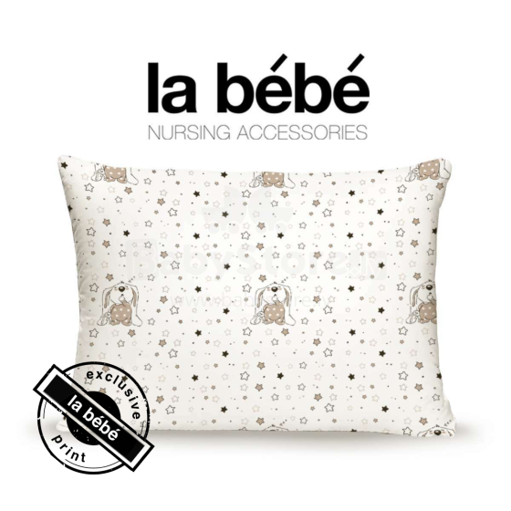 La Bebe ™ medvilnė Art.73396 Zuikiai Grikių pagalvė su medvilniniu užvalkalu 60x40 cm