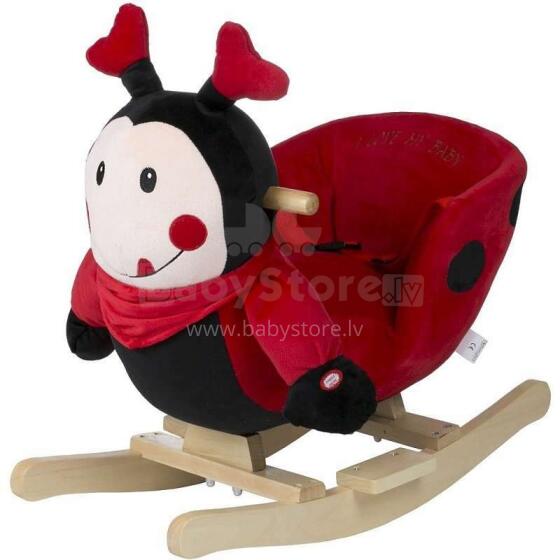 „Babygo'15 Lady Bug Rocker Plush Animal Baby Wooden Swing“ - su muzika
