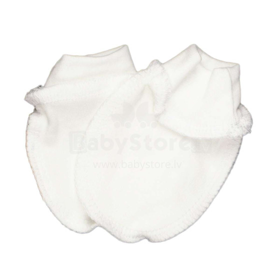 „Bembi Baby Art.VR2-200“ baltos medvilnės plonos kūdikių pirštinės