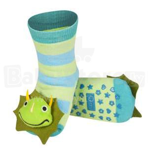 SOXO Baby Art.72619 - 5 ABS Детские носочки 3D с погремушкой 0-24м.