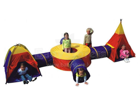 „Eco Toys“ palapinė Prekės Nr. 8905 vaikų rinkinys (palapinė, 4 tuneliai, namas, vigvamas)