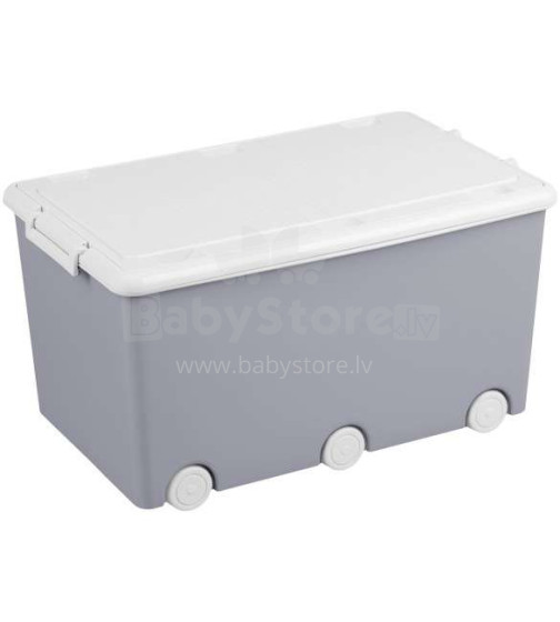 Tega Baby  Ящик для игрушек на колесиках GREY OWLS 52l