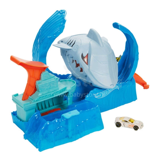 Mattel Hot Wheels Robo Shark Frenzy Art.GJL12 Auto trase - Haizivs