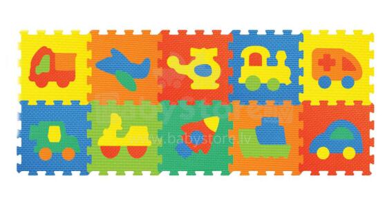 BebeBee Puzzle Art.603258 Vaikiškas daugiafunkcis kilimėlis iš 10 elementų