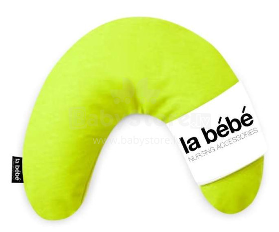 „La Bebe ™ Mimi“ pagalvė, Art.78759, alyvuogių žalia atrama pasagos pagalvėlei 19x46cm, skirta kelionėms