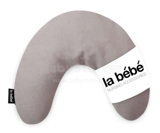 „La Bebe ™ Mimi“ slaugos baltinių pagalvė, Prekės Nr. 878764 Tamsiai pilka pasagos pagalvėlė 19 * 46cm, pagaminta iš natūralaus 100% lino