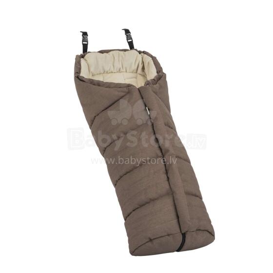 „Emmaljunga Polar Footmuff Art“. 56904 „Eco Brown“ universalus miegmaišis