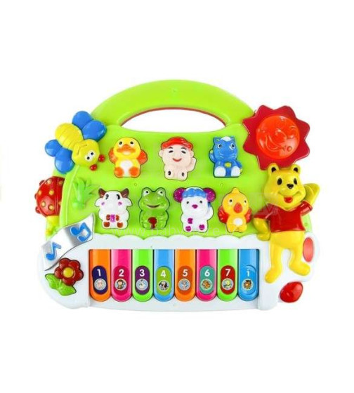 Kidi Play kūdikių fortepijonas su gyvūnų garsais