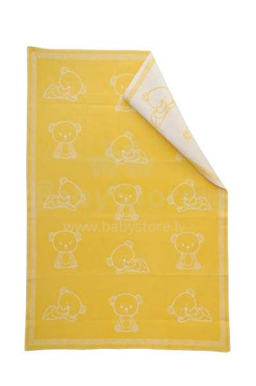 WOT ADXS Art.005 / 1095 Geltona Aukštos kokybės vaikiška medvilninė antklodė (antklodė) 100x118cm