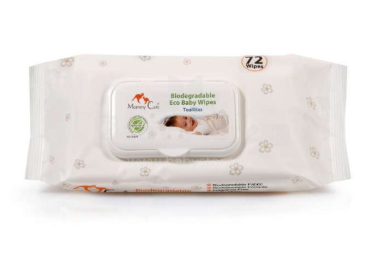 Mommy Care Art.AS803010 Влажные органические салфетки  для детей с рождения 72 шт.
